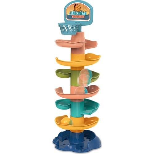 Rolling Ball Drop Toy Baby Toddlers Layer Tower 7 Layer Drop And Go Swirling Tower Toy Set Kids Early Educational Toys