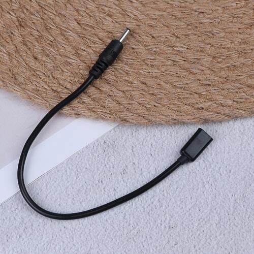 1Pcs DC Power Micro Usb Female Socket To Dc 3.5*1.35mm Male Plug Adapter Cable 20cm