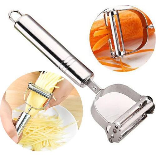 1Pc Kitchen Accessories Multi-function Stainless Steel Paring Knife Fruit Peeler Grater Vegetable Slicer Kitchen Tools Supplies