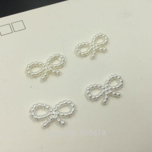 10*19MM 1000Pcs/lot Bowknot Plastic Pearl Acrylic Bead Jewelry Beads