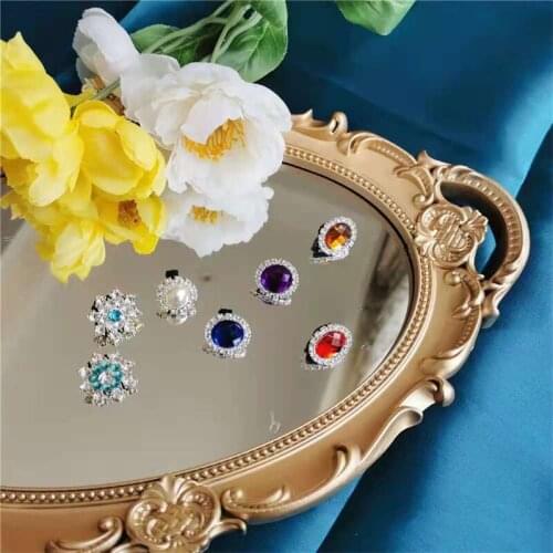 2pcs New Sports Shoes Gemstone Shoe Buckle Retro Accessories Diy Shoelace Decoration Pendant Rhinestone Accessories Shoe Flowers