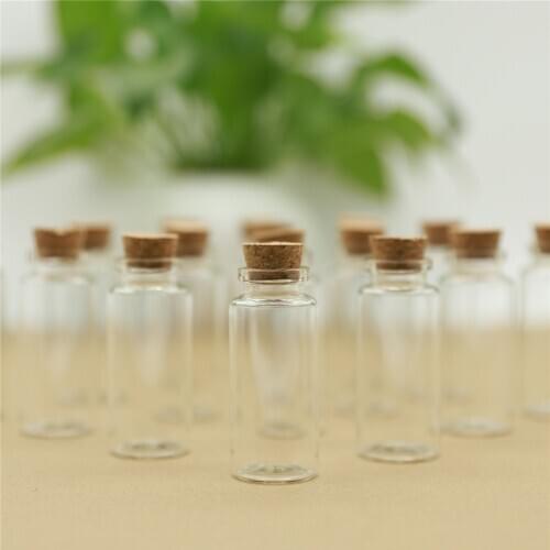 24pcs/lot Mini Glass Bottle with Cork 30*70mm 30ml Test Tube stash Jar Stopper Empty Transparent Tiny Bottles Spice Storage