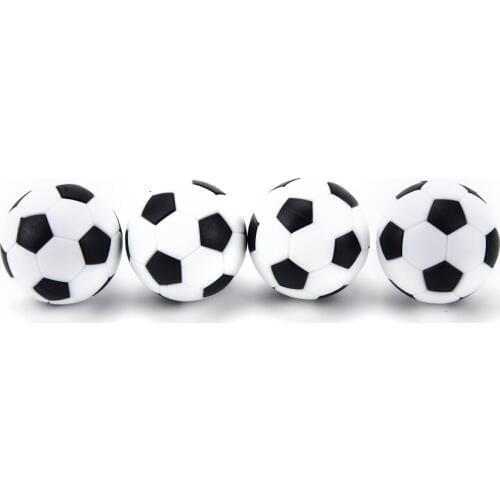 4pcs Plastic Games Table Football Fussball Soccerball Sports Gift Round Indoor Game 32mm Foosball Table Party Kids Play Toys