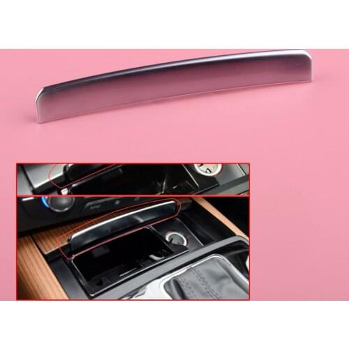 ABS Chrome Front Central Ashtray Cover Push-Pull Bright Strip Fit for Audi A6 A7 2012 2013 2014 2015 2016 2017 2018