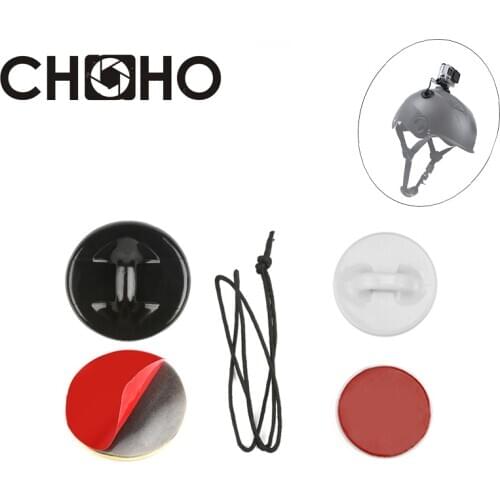 For Gopro Accessories Anti-lost Buckle Safety mount Tethers Straps + 3M Sticker White For Go Pro Hero 9 8 7 SJCAM Xiaomi YI 4K