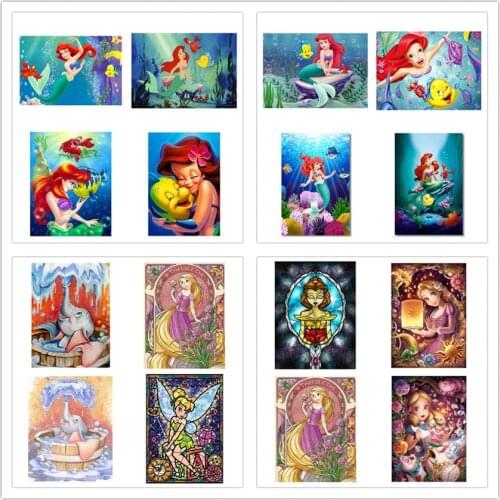 Diy diamond embroidery fish girl 5d diamond painting full square 5d diamond mosaic sale decoration home wall sticker diy frame