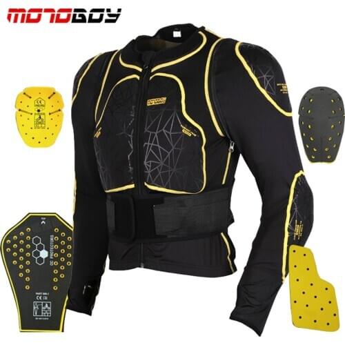 Free shipping 1pcs Motorcycle Full Body Armor Motorcycle Body Protector Motocross Protective Jacket With 7pcs Pads