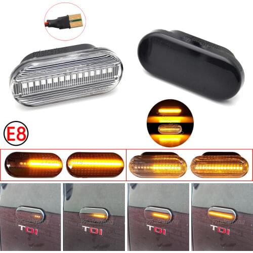 Side Marker Light Dynamic LED Turn Signal Flashing Indicator Blinker For SEAT Ibiza 6L Cordoba Toledo Leon 1M For Skoda Octavia