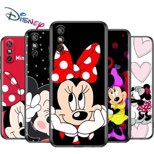 Disney Cartoon Mickey Minne for Huawei Y9A Y9 Y9S Y8S Y8P Y7P Y7A Y7 Y6S Y6 Y5P Y5 Prime Pro Lite Black Phone Case