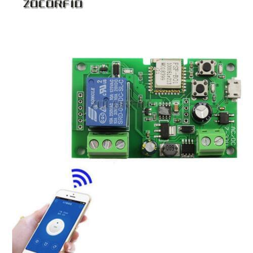 DC7-32V wifi switch wireless Relay module Smart access Inching /Self-Locking switch with electric appliance