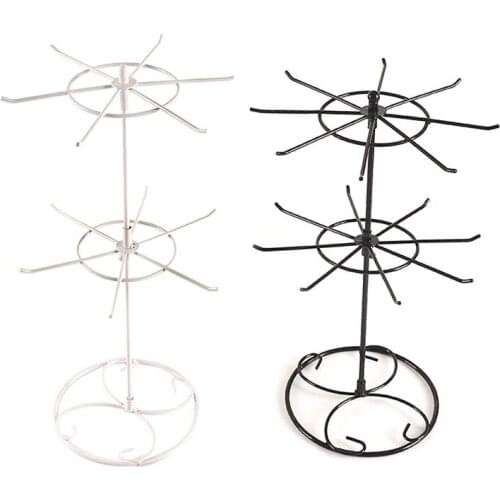 2layers Rotating Jewelry Display Storage Rack Bracelet Necklace Earring Holder Display Stand Case Display Jewelry Organizer