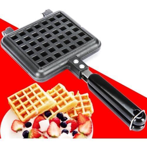 Aluminum Alloy Waffle Mould Non-stick Cookie Cake Mold Waffles Pans DIY Muffins Mould