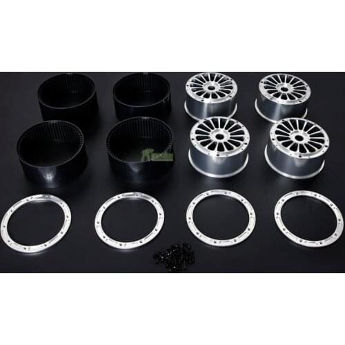 Alloy CNC Wheel Hub Assembly Kit Fit for 1/5 Rovan F5 MCD XS-5 (only Rim)
