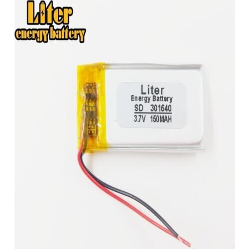 Polymer 301640 031640 150mah camera pen thermal underwear shoe pad Bluetooth lithium battery factory direct sales