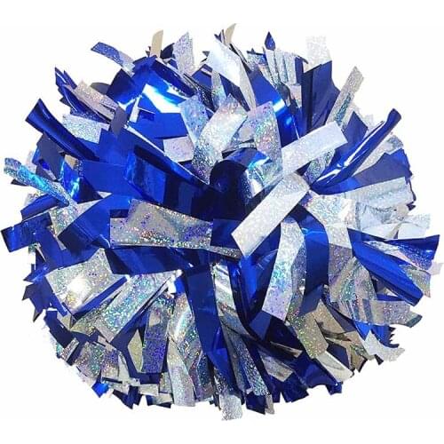 Pom Pom Cheerleader Cheerleading Pom Poms Zebra/lazer/metallic/ Holographic/plastic Wholesale Price