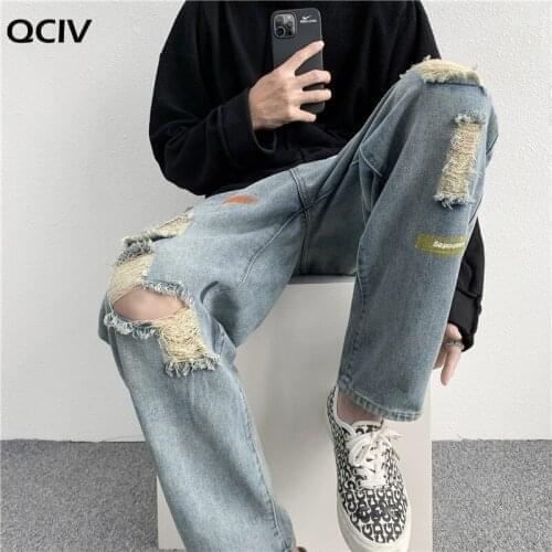 Прямые джинсы для мужчин QCIV China At AliExpress