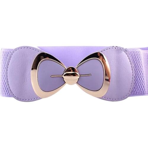 Fashion Women Pu Black Leather Waist Band Thin Elastic Waist Belt Dress Apparel Accessories Metal Buckle Waistband New Hot