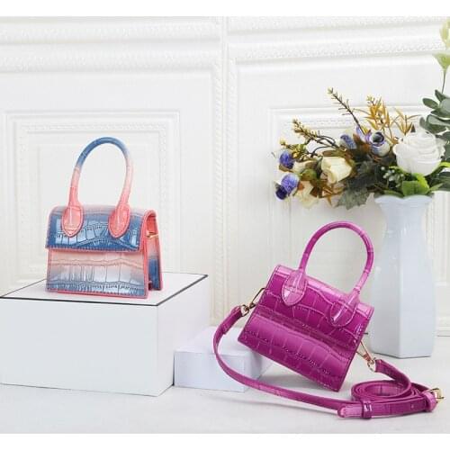 Alligator Pattern Bags PU Leather Flap Shoulder Messenger Top-handle Crossbody Purse Leather for Women Handbags Messenger Bags