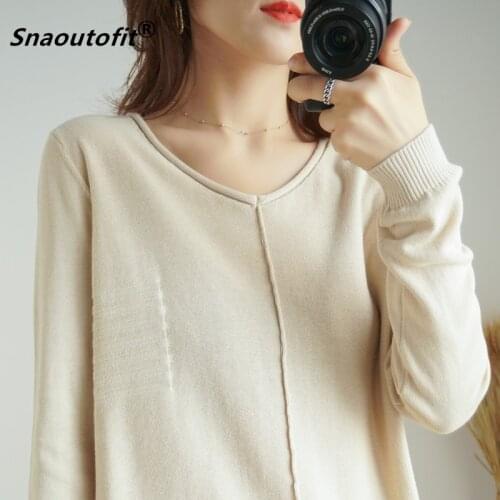 Pure Cotton Womens Sweater,Pullover,Round Neck,Loose Comfortable,Casual,Breathable,Knitted Fabric,Outer Wear,Spring Autumn 2021