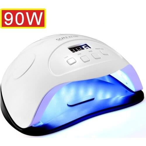 UV Lamp for Manicure Nail Dryer 90W LEDs Nail Lamp For Quick Curing UV Gel Nail Polish With Motion sensing LCD Display