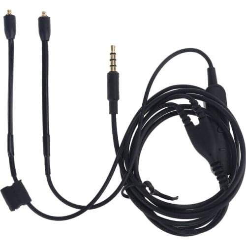 2021 New Upgrade MMCX Cable with Mic for -Shure -SE215 SE535 SE846 SE425 Earphone Headset Line Headphone Wire for Phone -Android
