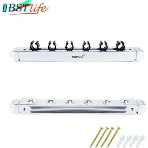 Vertical 6 Rods Rack Fishing Pole Holder Rod Holders Display Racks Fixing Rack Wall Mounted Rod Collection Rack Storage Combos