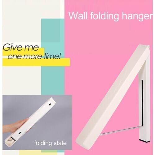 Clothes Hanger Retractable Waterproof Stainless Steel Folding Installation Packs Clothes Towel Rack Multifunction Wall Mount