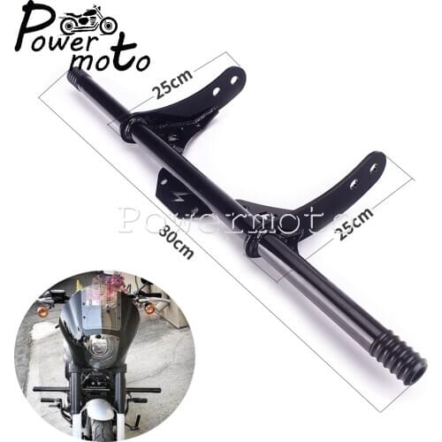 Motorcycle Highway Engine Guard Support Crash Bar Bumper Falling Protection For Harley Dyna Street Bob Low Rider FXR 2003-Up