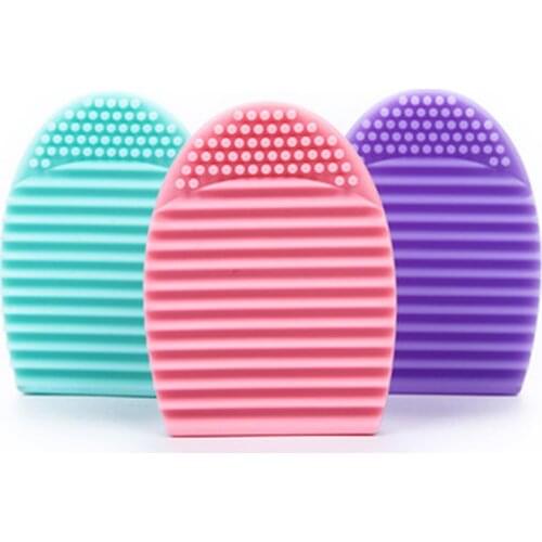 Silicone Makeup Brushes Cleaning Pad Mat Brush Washing Tools Cosmetic Eyebrow Brush Cleaner Tool Scrubber Board Makeup Cleaning