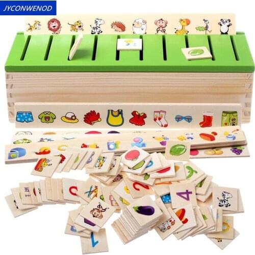 Wood Toys Mathematical Knowledge Classification Toy Cognitive Matching Kids Montessori Early Educational Learn Toys for Children
