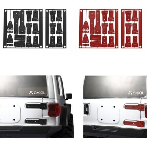 DJC 1/10 AXIAL SCX10 III JEEP Wrangler Metal Hinge Tailgate Door Cover Hinge RC Crawler Cars Spare Parts Update Accessories
