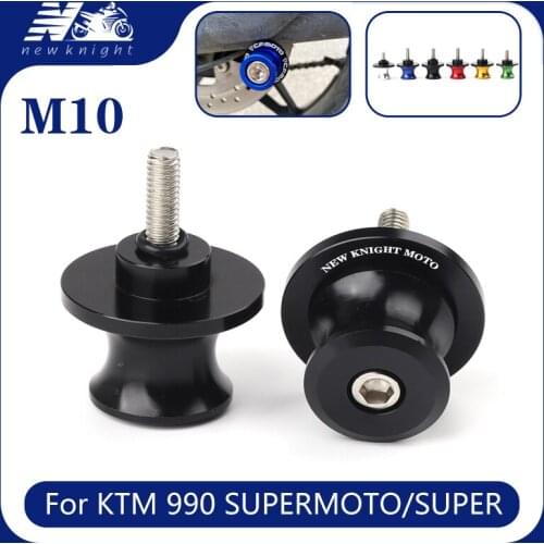 For KTM 990 SUPERMOTO/SUPER DUKE/R 1050 1090 1190 1290 ADVENTURE/R/T/S Motorcycle 2 Pcs 10MM Swingarm Spools Slider Stand Screw