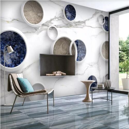 Modern Luxury Home Decor Mural Minimalist 3D Marble Textured Photo Wallpaper for Living Room Walls 3D Wall Papers Home Decor