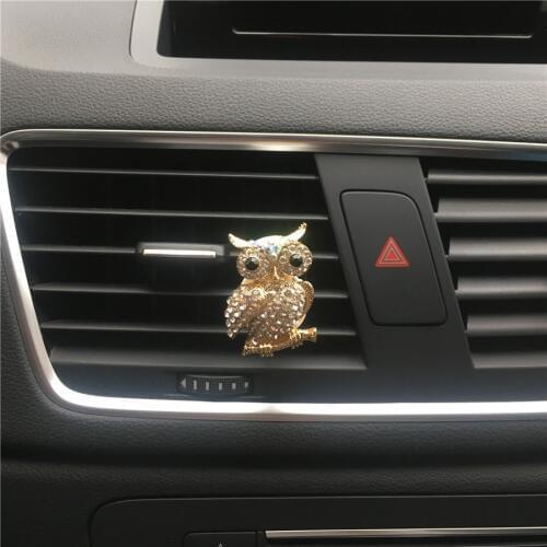 Hazy beauty car accessories owl diamond diamond alloy car perfume Car-styling Car Air Freshener Perfumes 100 Originais