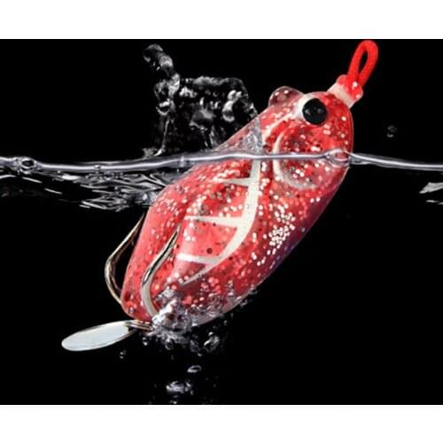 New Frog Lure Modified Snakehead Black Fish Artificial Lures Soft Bait Combat Simulation Frogs Long Cast Rise Duple Hooks 14g