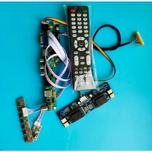 For M190PW01 V1 1440X900 19" 4 lamps AV TV card 30pin Interface USB Resolution Digital Signal Controller Board kit LCD