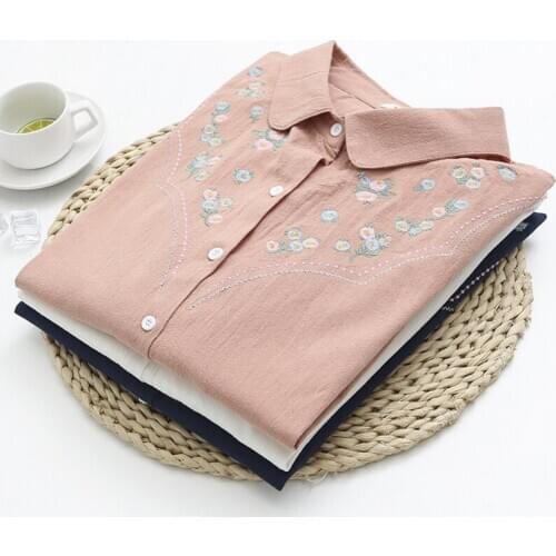 Blouses With Embroidery MoriAlice China