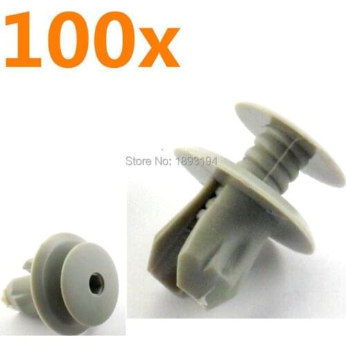 Set of 100 Pcs Bumper Clip Interior Trim Push Type Retainer Fit 9mm Hole 701867299 For VW T4 T5 Transporter Eurovan