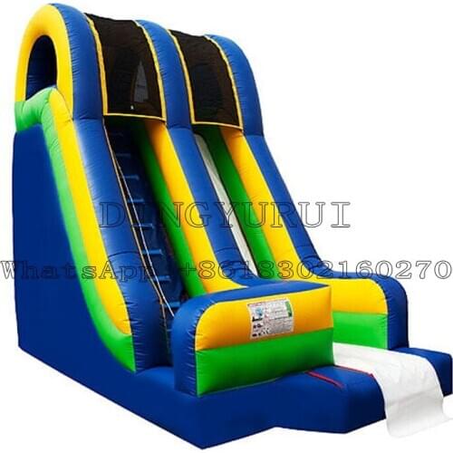 High Slide Outdoor Inflatable Dry Slide Amusement Park Entertainment Facility Kids Adult Slide with Air Blower