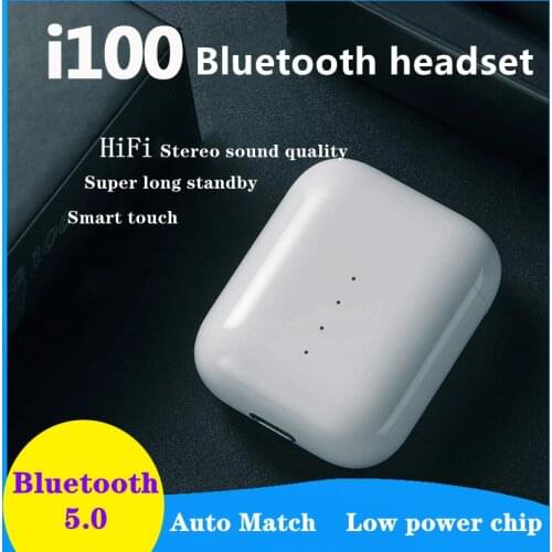 The new i100 bluetooth earphones in-ear spoots wireless smart touch 5.0 headphone HiFi quality
