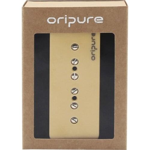 OriPure Vintage Alnico 5 P-90 P90 Soapbar Pickup Single Coil Electric Guitar Bridge Pickup Cream, Solid Sound