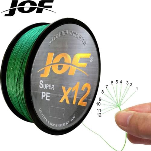 2021 New 12 Strands 300M Braided Fishing Line Anti-bite Fishing Line Japan Multifilament Smooth Fishing Line Accessories JOF