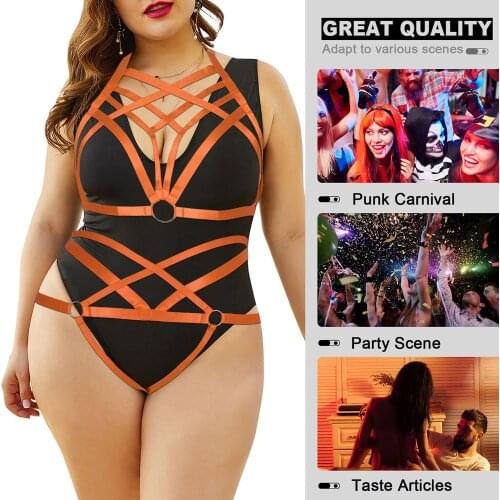 Bdsm Harness Straps Exotic Accessories Plus Size Busty Women Lingerie Underwear Bodysuit Bondage Corset Cosplay Sexy Goth Garter