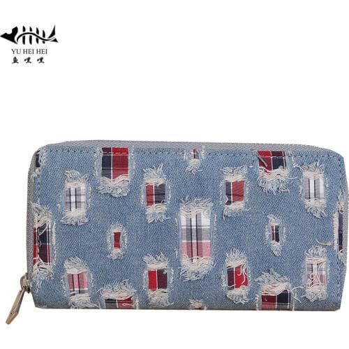 Casual Canvas Wallet Purse Womens Bags Fashion Designer кошелек женский Wallets Coin Purses Zipper Card Holder free shipping