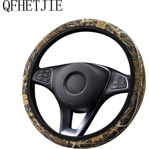 Anti Slip New Type Non Interior Steering Wheel Cover Camouflage SBR Elastic Belt GM Accessories
