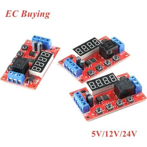 Multi-mode Delay Time Relay Module 5V 12V 24V Delay Timer Relay Control Module Control Switch with Digtal Tube Display