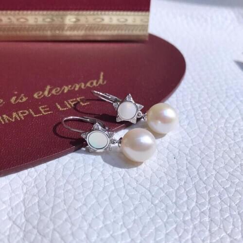 Party Jewelry 925 Sterling Silver Earrings Findings Settings Base Mountings Parts Mounts for Pearls Agate Crystal Stones Jade