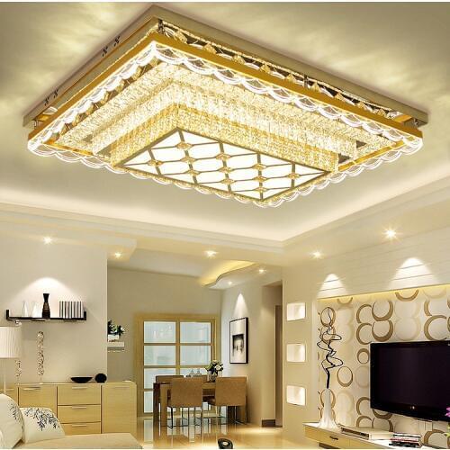 Factory lighting luxury atmosphere living room ceiling lamp rectangular living room dining room bedroom crystal lighting