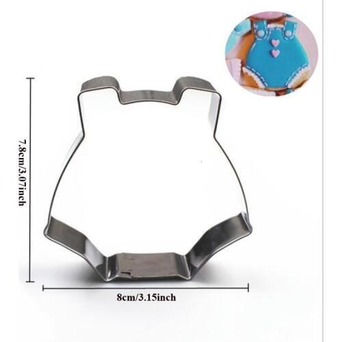 1pcs patisserie reposteria Baby Clothes Cookie Cutters Mold Sugarcraft Fondant Cake Decor Tool Biscuit Cupcake Pastry Mould DIY