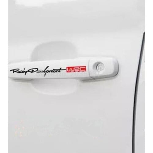 4pcs Car Door Handle Stickers Accessories for passat b8 seat fr vw golf 4 passat b5 tiguan 2019 audi a1 skoda audi a6 c7